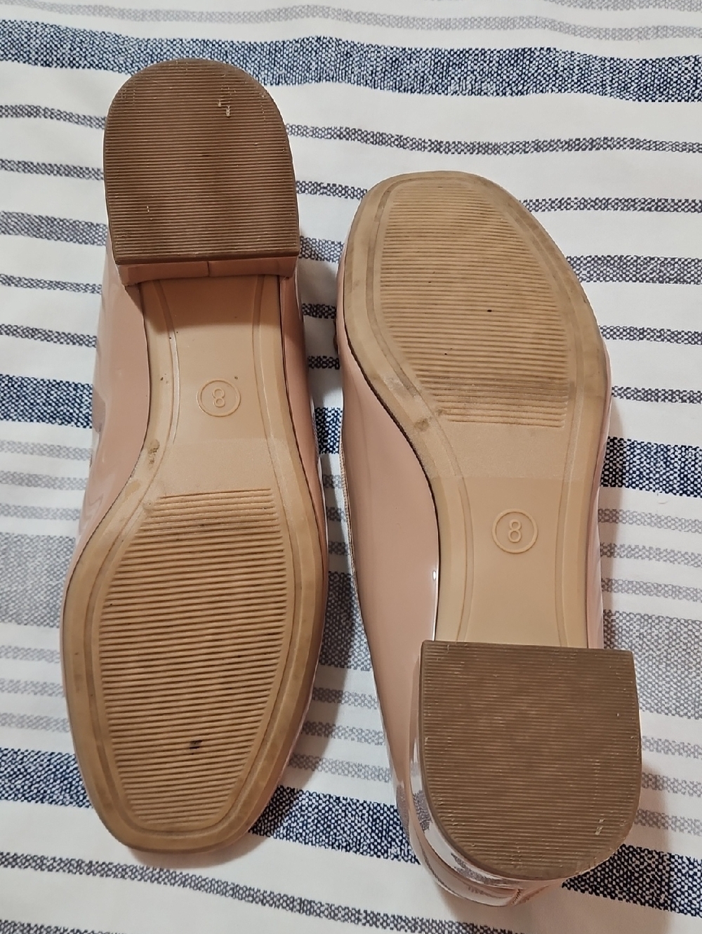 a new day Nude Patent Ballet Flats with Bow Accent - Picture 3 of 4